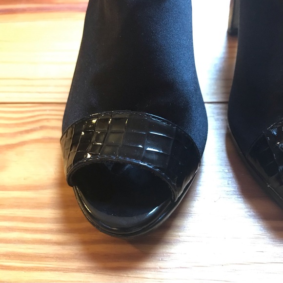 Life Stride Soft System Black Open Toe Heels, EUC, 7.5 - Picture 4 of 15